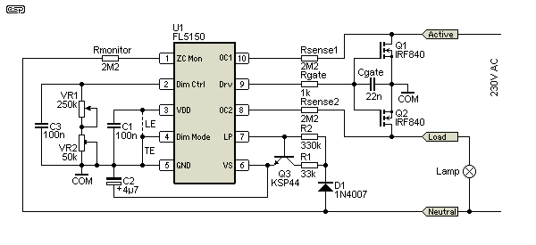 Resistance rating for AC dimmer circuit? Electronics Forums