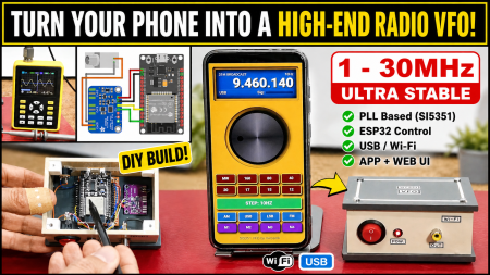 The Ultimate Smartphone VFO ESP32 & Si5351 Wireless Control
