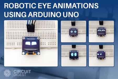  Arduino OLED Eyes Animation for Robotics Projects