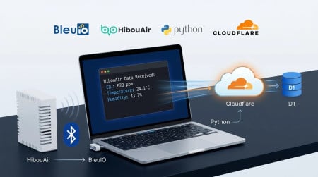 Send BLE Air Quality Data to Cloudflare D1 with Python and BleuIO