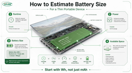How to Estimate Battery Size for a Thin Portable Device
