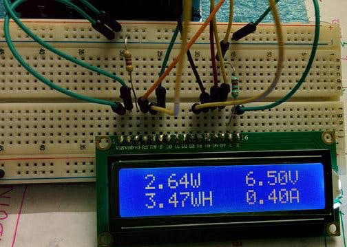 Output of Arduino Wattmeter