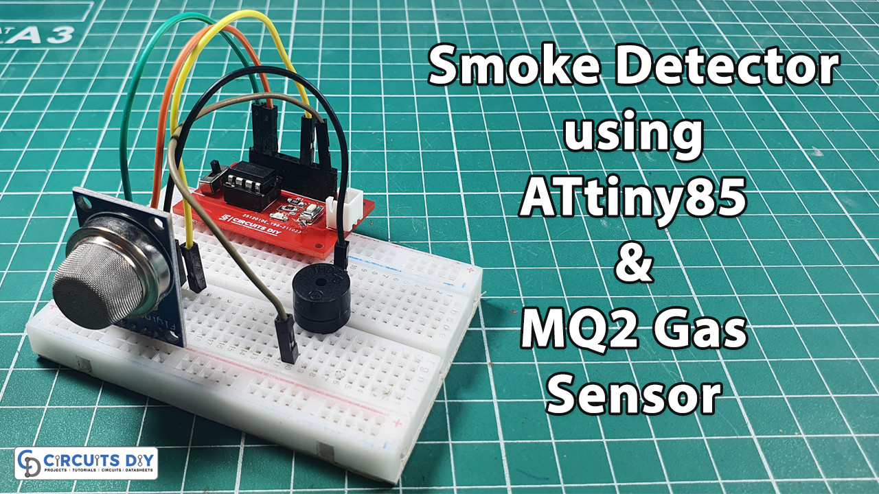 Simple Smoke Detector using ATtiny85