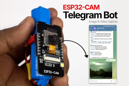 Built an ESP32-CAM Telegram Bot for Image & Video Capture