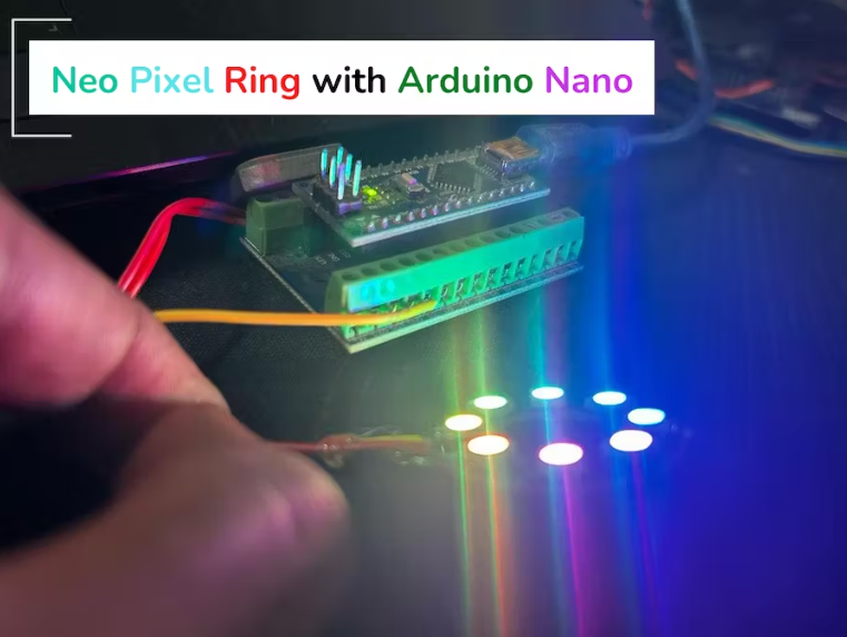 Neo Pixels Ring with Arduino Nano