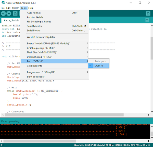 How to Control an LED or Relay With Amazon Alexa and Echo Dot | Arduino ...