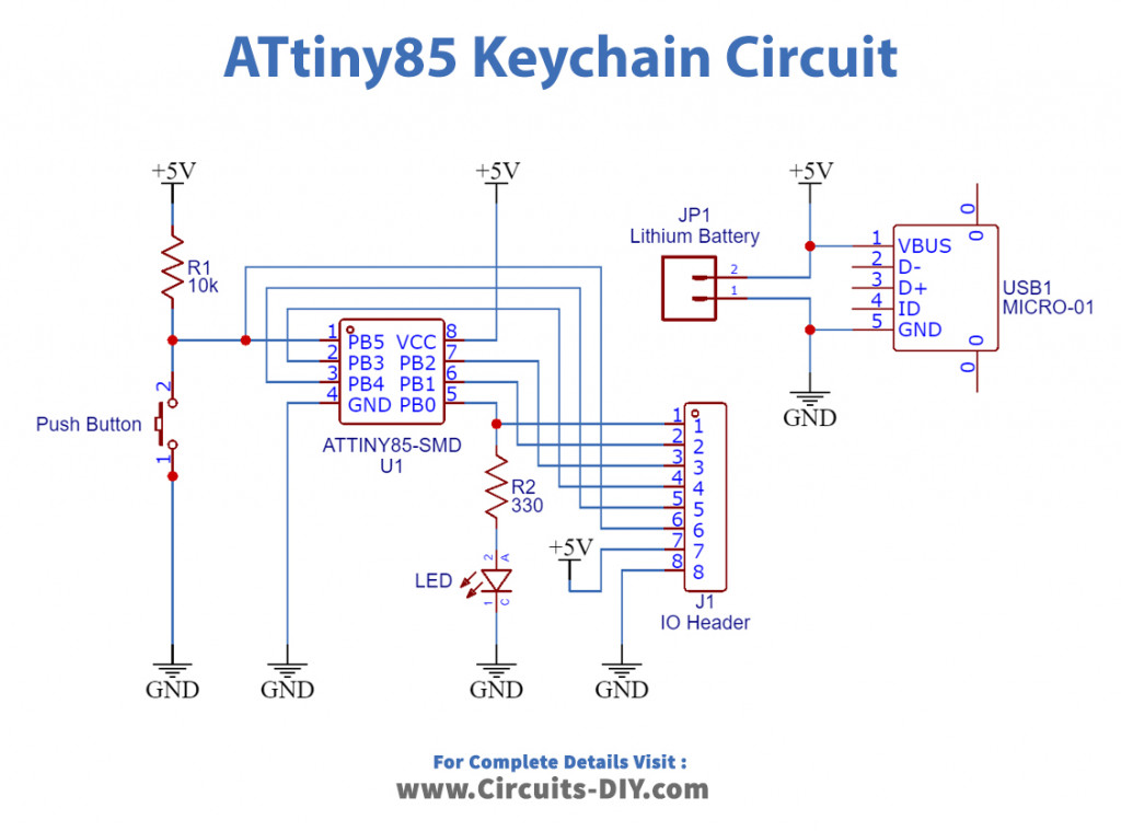 Attiny85 based Keychain Board - DIY | Arduino | Maker Pro