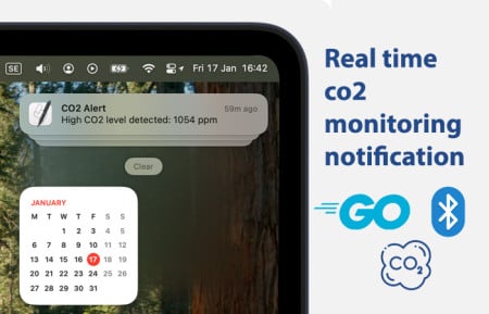 Real-Time CO2 Monitoring MacOS App 