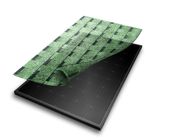 Printing graphics onto solar panels. 
