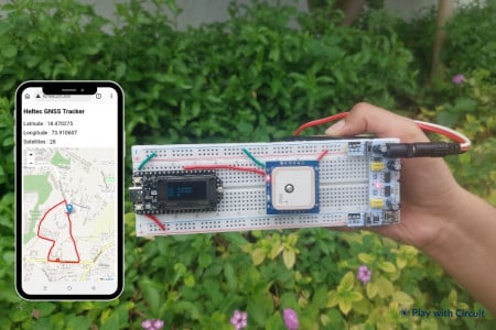 GPS Tracker using Heltec WiFi LoRa 32 V4 and REYAX RYS352A GNSS Module