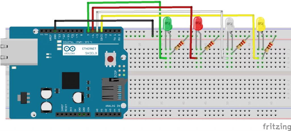 How To Control Leds Through A Webpage With Arduino Arduino Maker Pro 5766