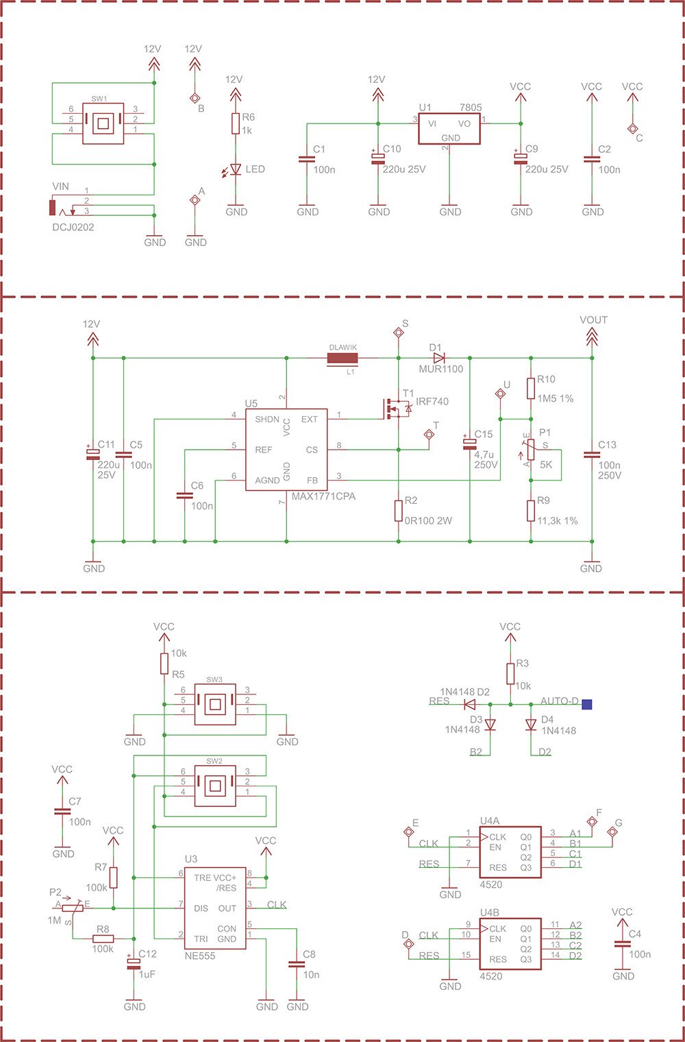 Universal PRO Nixie Tube Tester and Healer PCB Maker Pro