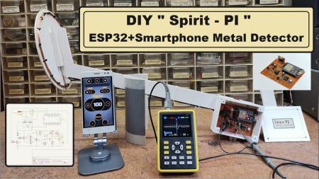 DIY -Spirit PI- ESP32 + Smartphone Sensitive Metal Detector