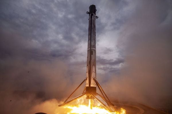 SpaceX's Falcon 9 resusable rocket.