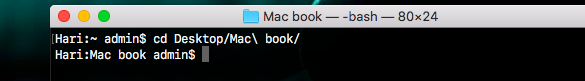 mac terminal commands to remove dir
