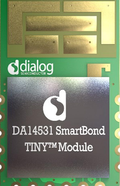 Planned for release in Q1, 2020: the DA14531 (nicknamed SmartBond Tiny) module for user-friendly Bluetooth operations.