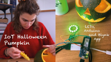 An IoT Halloween Pumpkin | Control LEDs With an Arduino MKR1000 and Blynk App ???