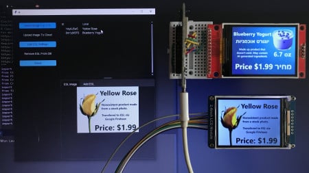 DIY IoT Electronic Shelf Label With Google Firebase V2.0