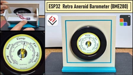 ESP32 Aneroid Barometer using Squareline Studio and LVGL on CrowPanel Round display