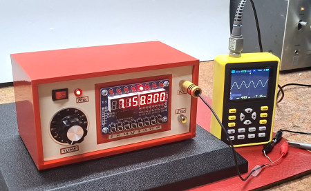 DIY Arduino VFO with AD9850 & TM1638 Pure Sine Wave Signal Generator ...