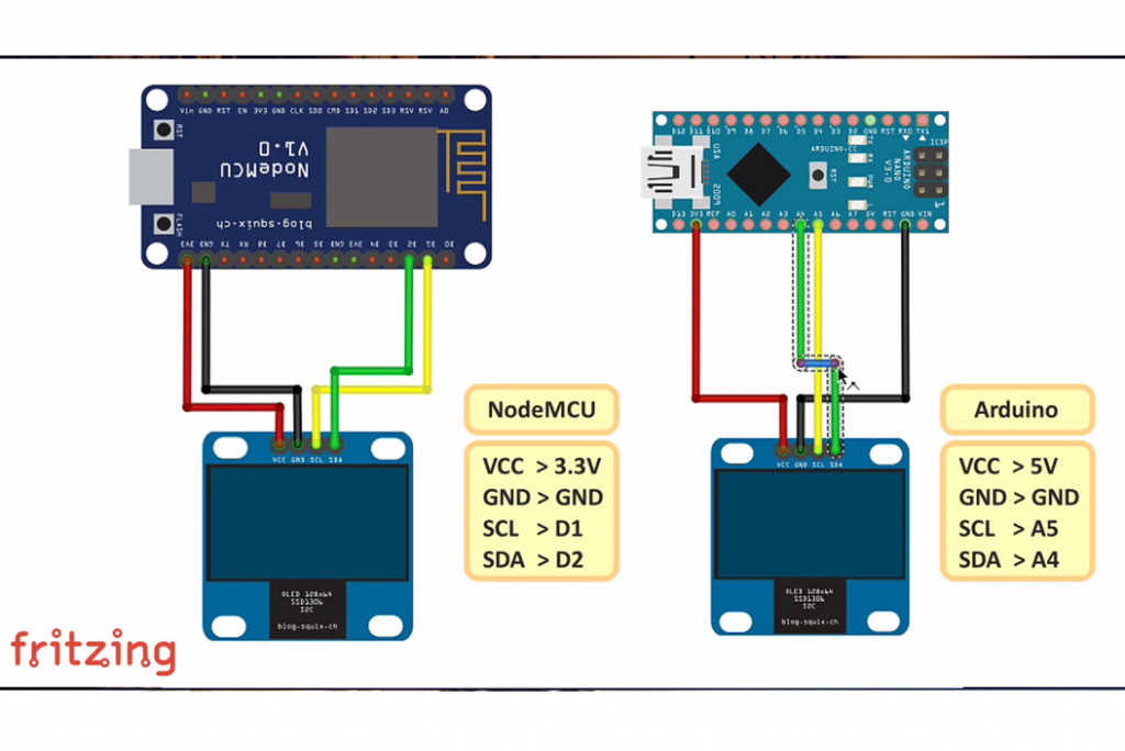 Oled With Arduino Oled With Nodemcu Oled Display Tutorial With Arduino ...