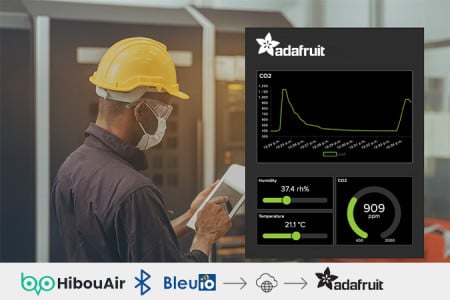 Real-Time BLE Air Quality Monitoring with BleuIO and Adafruit IO