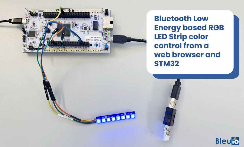 Bluetooth Low Energy based RGB LED Strip color control from a web ...