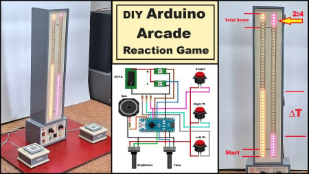 Ultimate 2-Player Reaction Timer with WS2812B LED Strips & Arduino