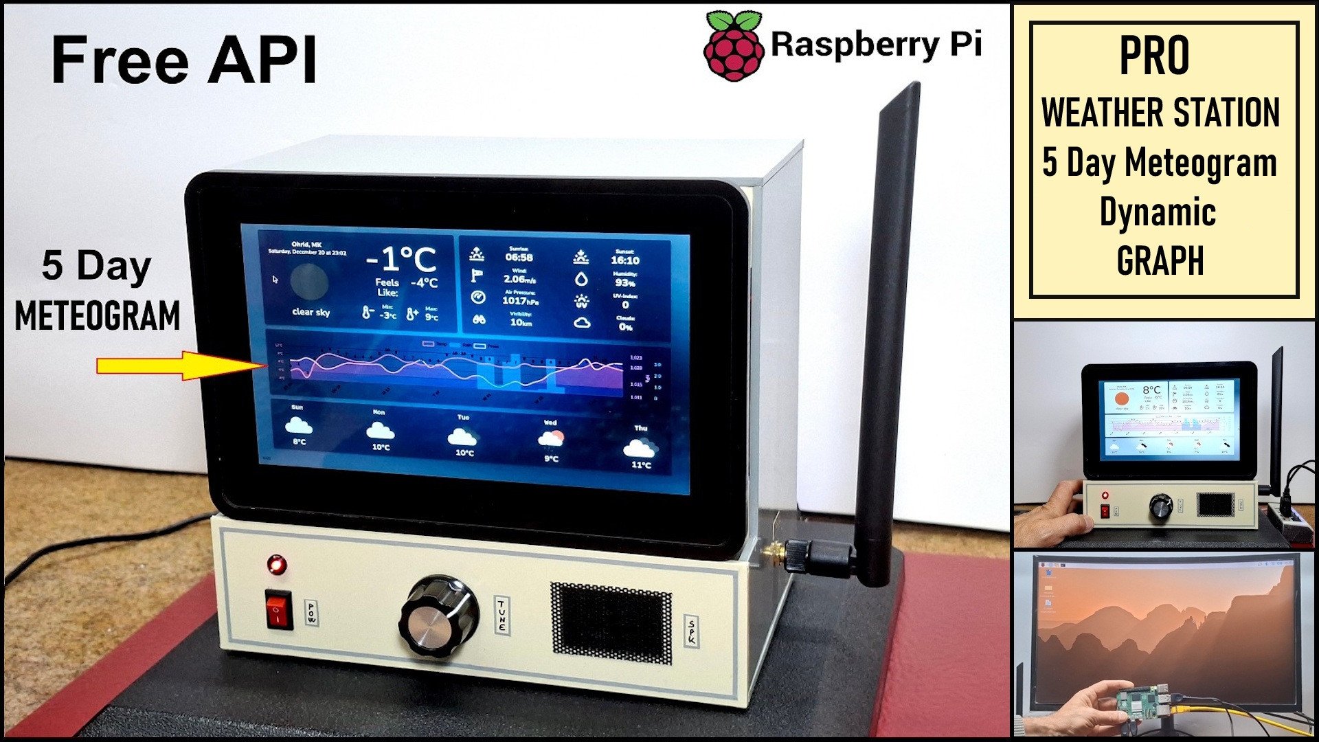 Build a 5-Day forecast Raspberry Pi Weather Dashboard (Step-by-Step)