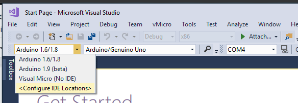 visual micro add installed ide
