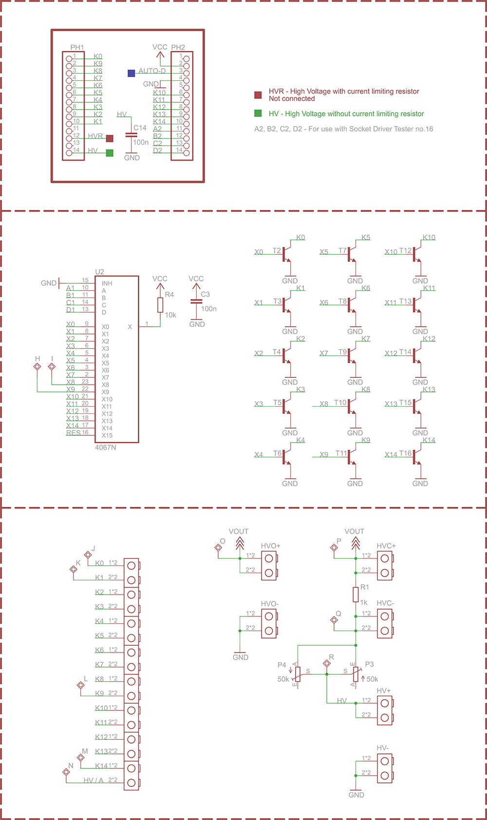 Universal PRO Nixie Tube Tester and Healer PCB Maker Pro