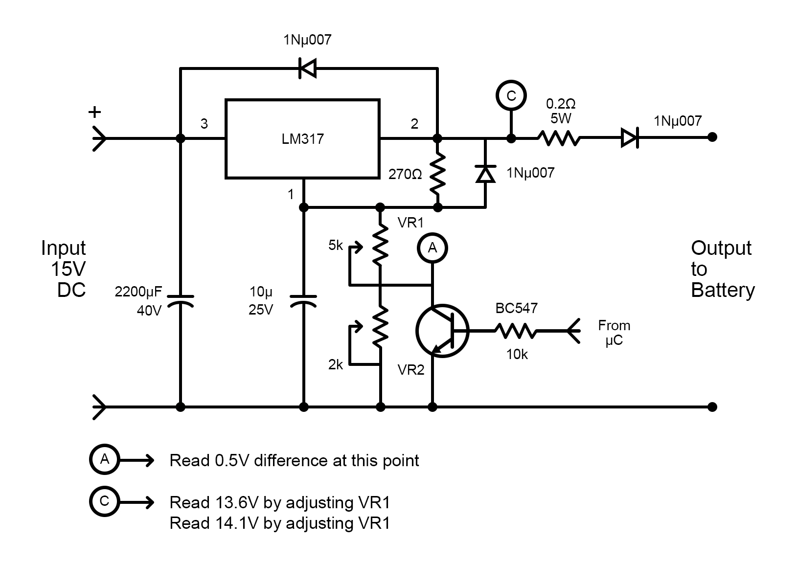 Lead Acid Battery Charging Circuit Design Circuit Diagram