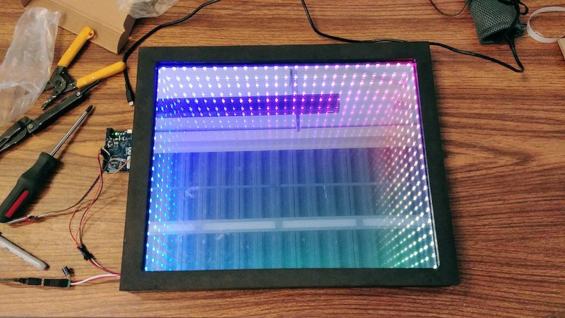 How to Build an Infinity Mirror With Controllable LEDs | Arduino ...