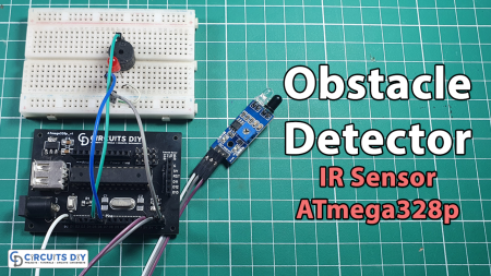 Obstacle Detector by IR Sensor & ATmega328 Arduino