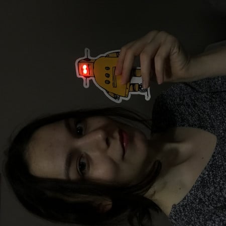 LIGHT UP YOUR ROBOT CARD