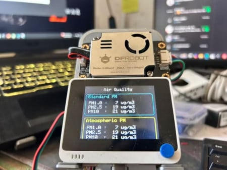 Real-Time Air Quality Monitoring with Wio Terminal + PM Sens