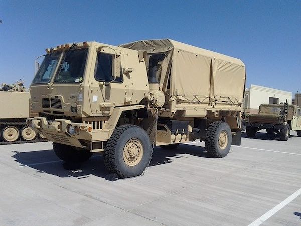 LMTV military vehicle.
