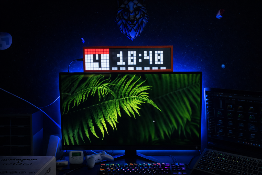 Esp32 Led Matrix 8x32 DIY 8x32 LED Matrix Smart Clock With Awtrix 3.0 | Arduino | Maker Pro