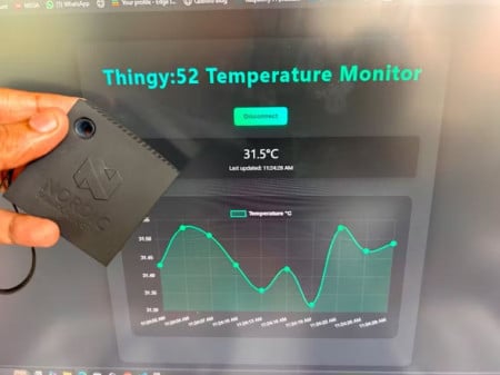 Building a Web-Based Temperature Monitor Using Thingy:52