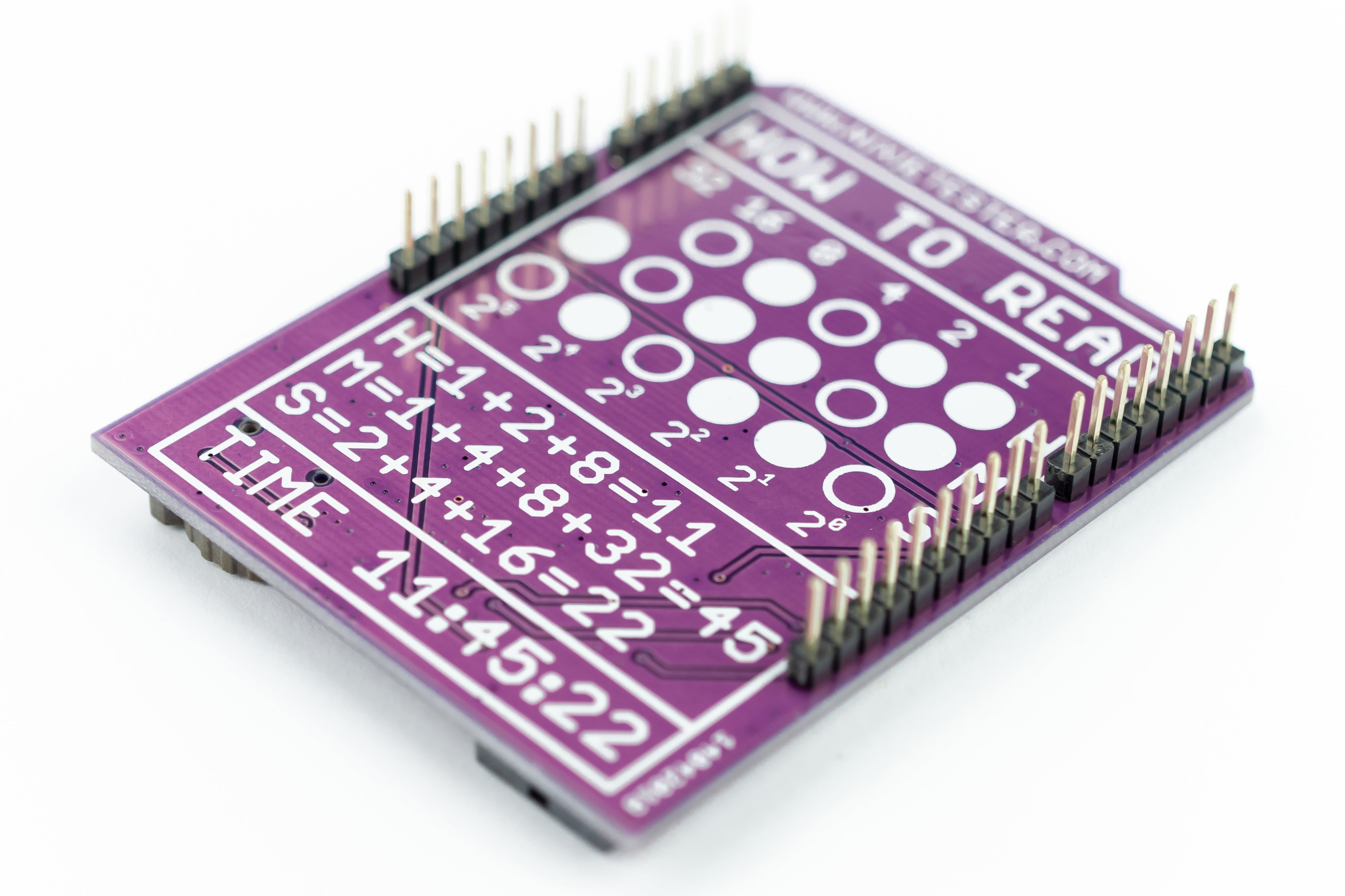 Binary Clock Shield for Arduino