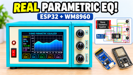 Build a Real 5-Band Parametric EQ with ESP32 + WM8960 -  Stereo DSP Audio Processor