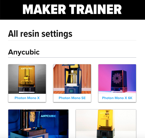 Maker Trainer