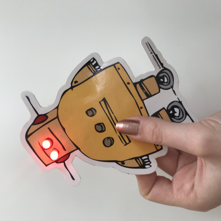 LIGHT UP YOUR ROBOT CARD | Custom | Maker Pro