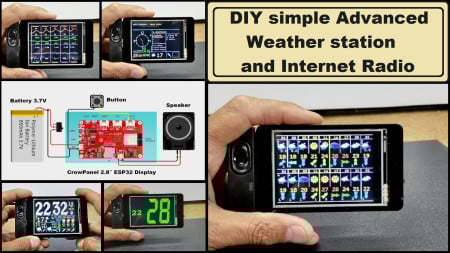 DIY simple Advanced Weather station (5day forecast) and Internet Radio