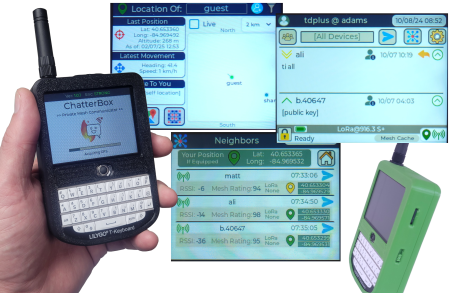 Secure Off-Grid Mesh Communicator with GPS