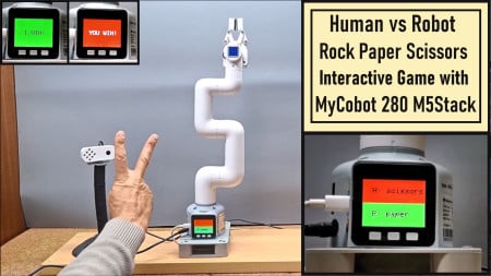 Human vs Robot – Rock Paper Scissors with MyCobot 280 M5Stack
