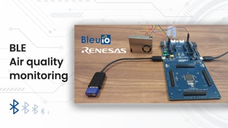 Monitoring Air Quality with BleuIO and Renesas RRH62000 on EK-RA4M2