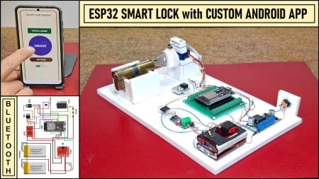  Professional grade Smart Lock with ESP32, BLE and Android App Control