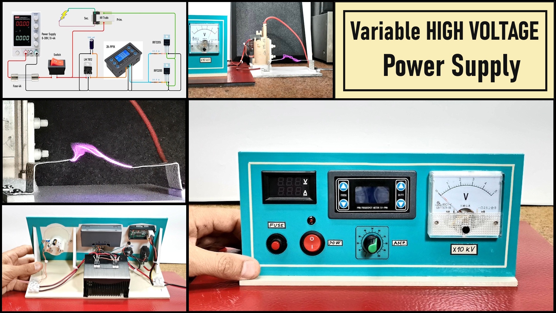 How to make simple Variable HIGH VOLTAGE Power Supply | Analog | Maker Pro
