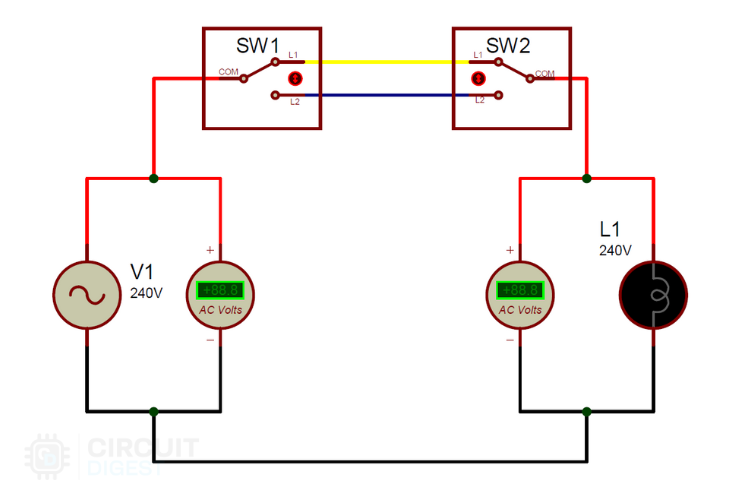 Two Way Switch Wire Connection | Analog | Maker Pro